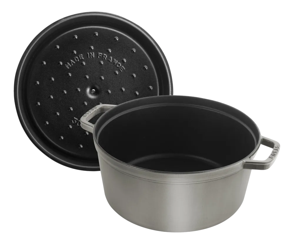Staub Braadpan Cocotte Rond Grafietgrijs Clearance