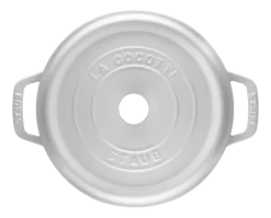 Staub Braadpan Cocotte Rond Puur Wit 26 cm Outlet