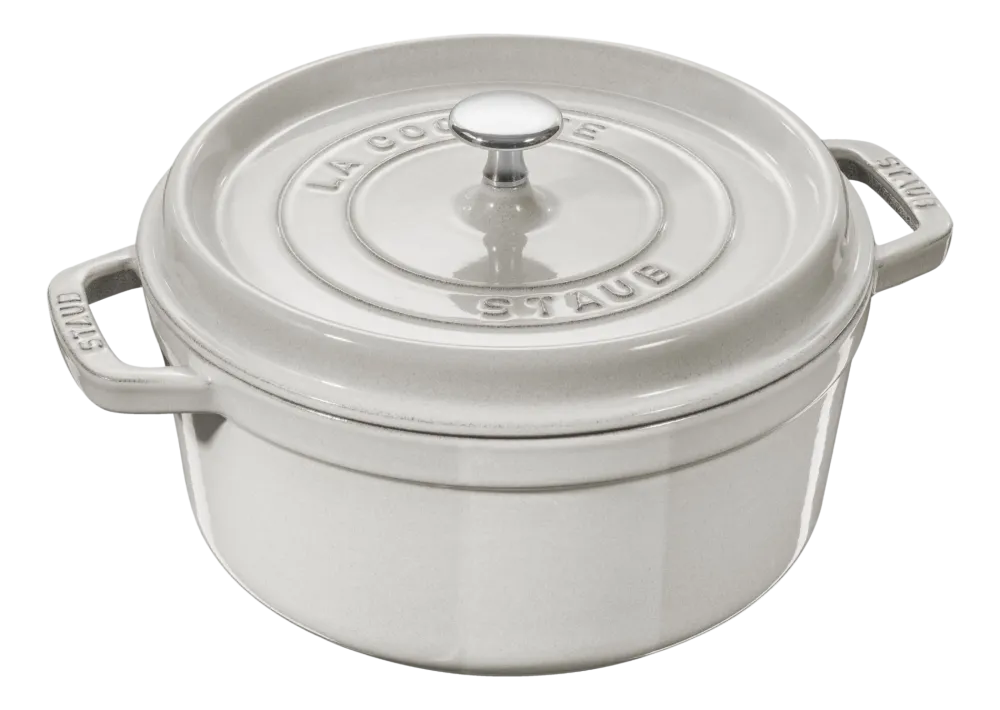 Staub Braadpan Cocotte Rond White Truffle New