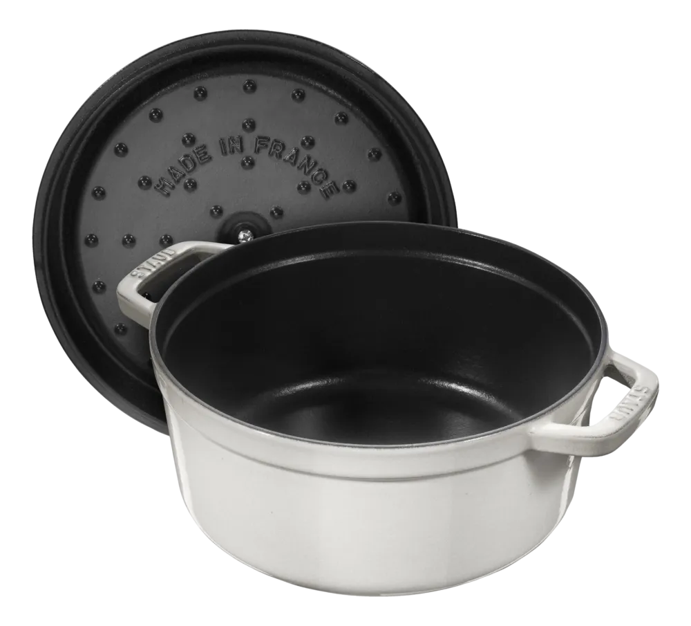 Staub Braadpan Cocotte Rond White Truffle New