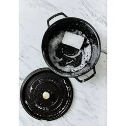 Braadpan Staub Cocotte Rond Zwart 12 cm