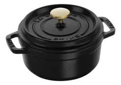 Braadpan Staub Cocotte Rond Zwart 12 cm