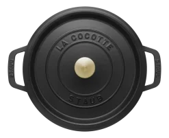 Braadpan Staub Cocotte Rond Zwart 12 cm