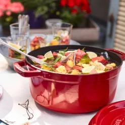 Staub Braadpan Rond Kers