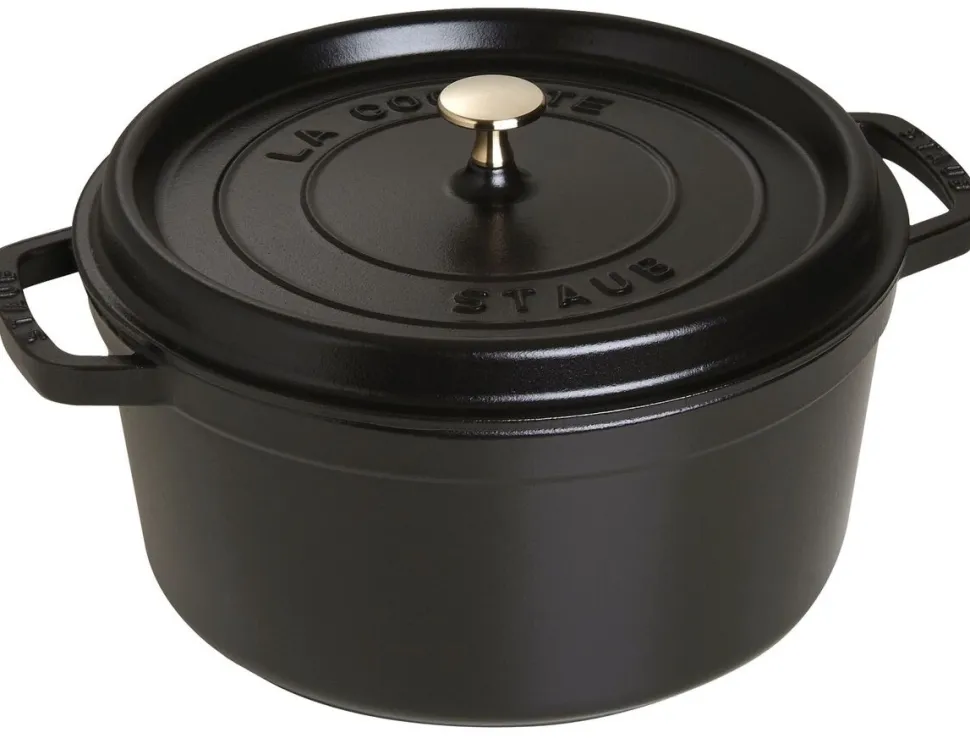 Braadpan Staub Rond Zwart 28 cm