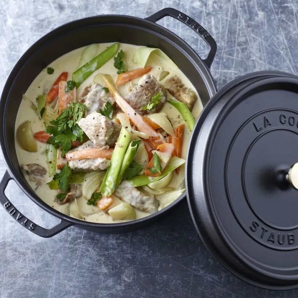 Braadpan Staub Rond Zwart 28 cm