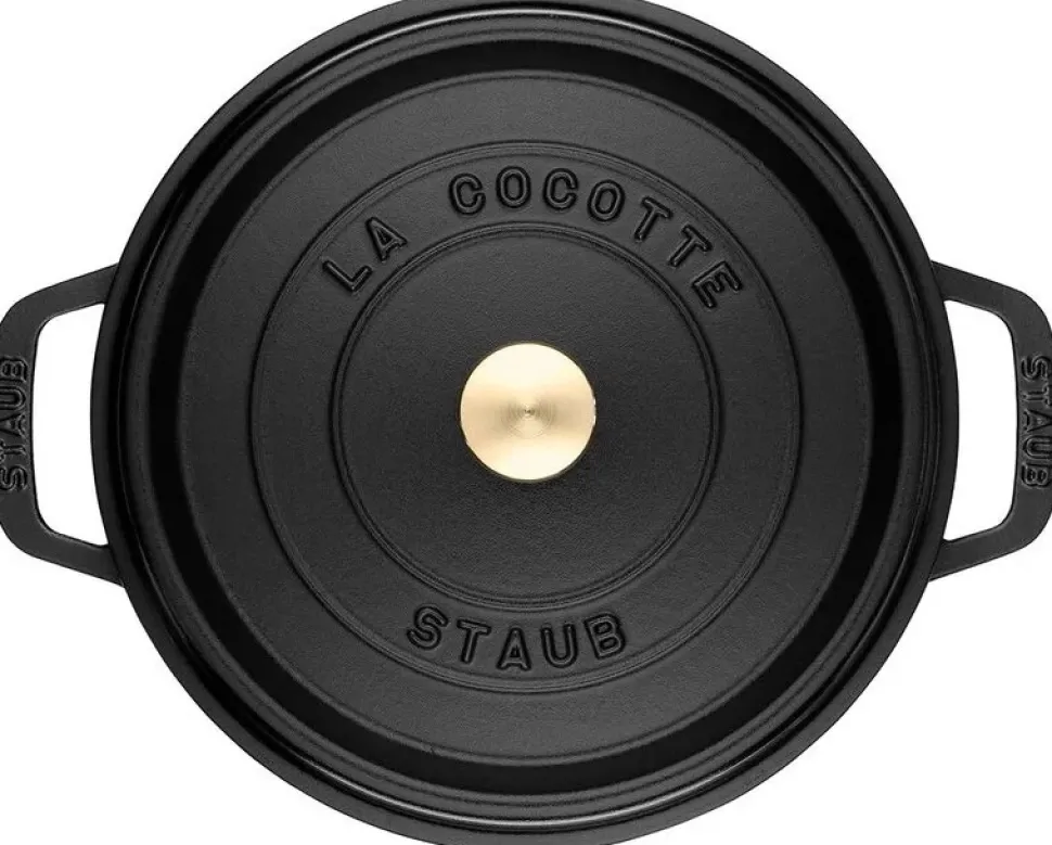 Braadpan Staub Rond Zwart 28 cm