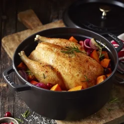 Staub Braadpan Rond Zwart Clearance