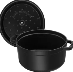 Staub Braadpan Rond Zwart Clearance