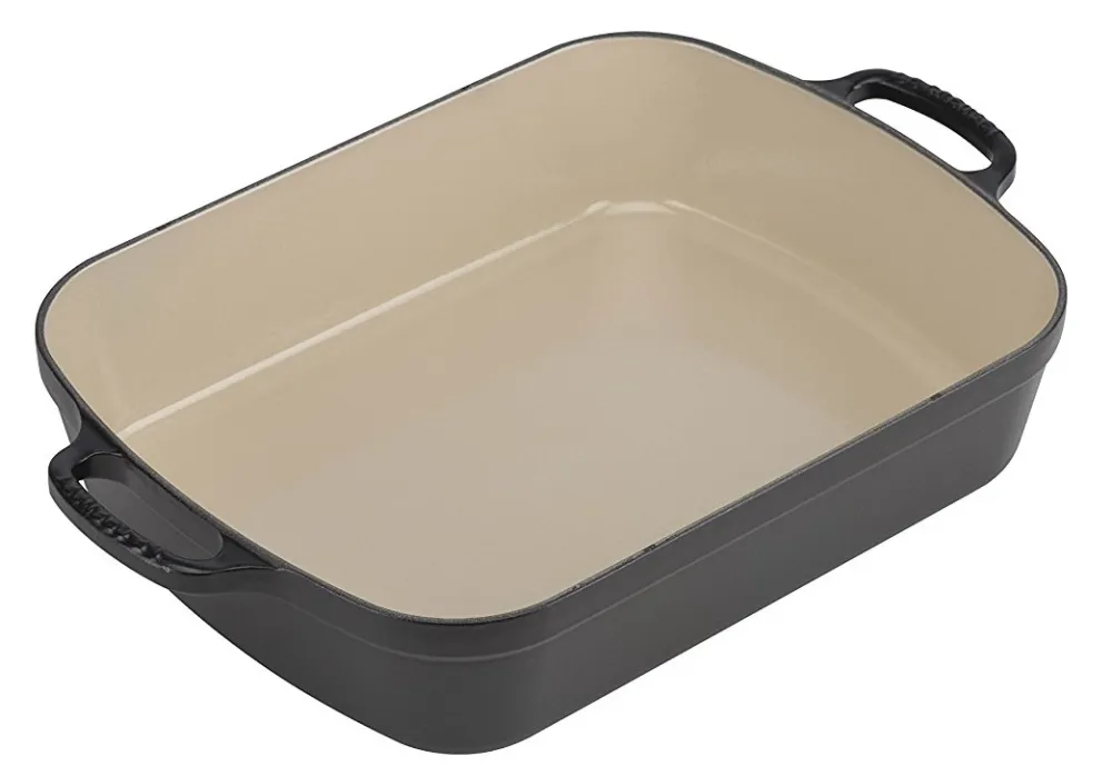 Le Creuset Braadslede Rechthoekig Mat Zwart Hot