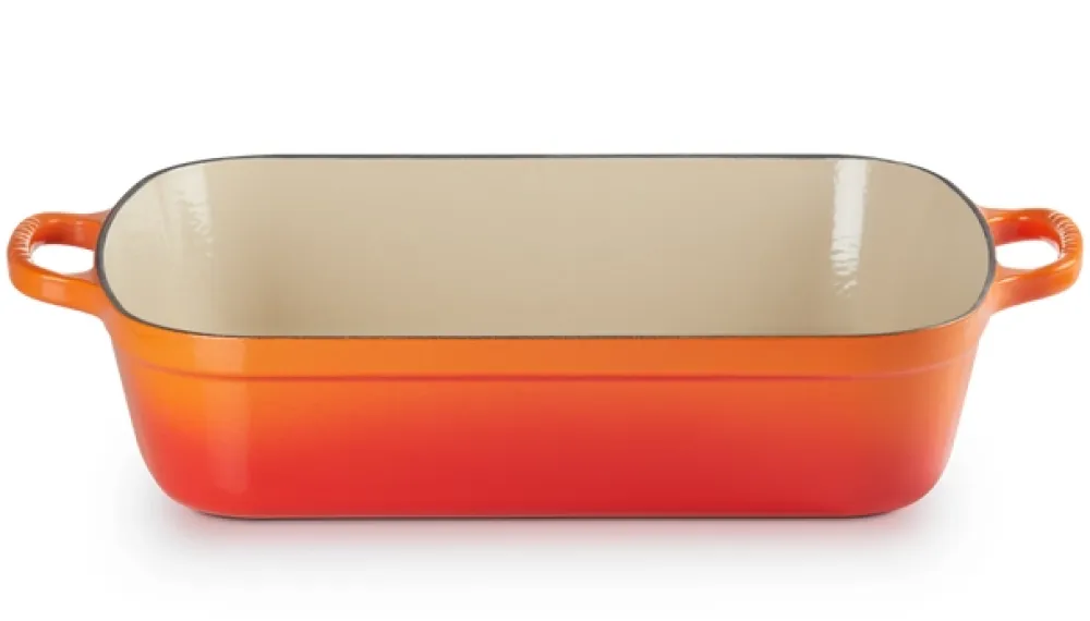 Le Creuset Braadslede Rechthoekig Oranjerood