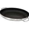 Braadslede Rösle Pure Elements Ovaal met RVS Deksel ProCeraPlus Zilver