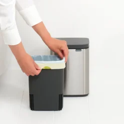 Brabantia Bo Afvalemmer - Matt Steel FPP