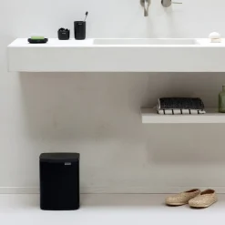 Brabantia Bo Afvalemmer - Matt Black Clearance