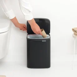 Brabantia Bo Afvalemmer - Matt Black Clearance