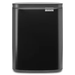 Brabantia Bo Afvalemmer - Matt Black Clearance