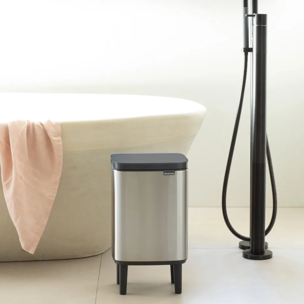 Brabantia Bo Hi Afvalemmer 7 L - Matt Steel FPP