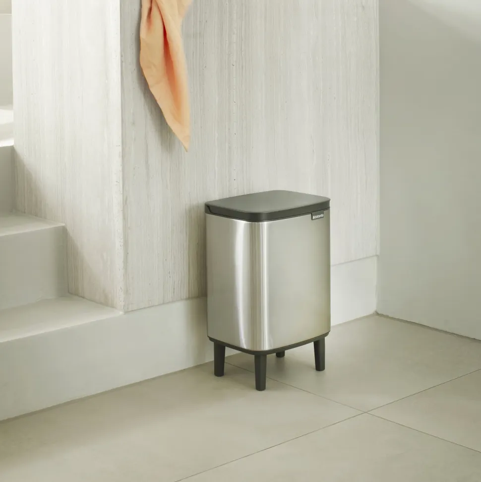 Brabantia Bo Hi Afvalemmer 7 L - Matt Steel FPP