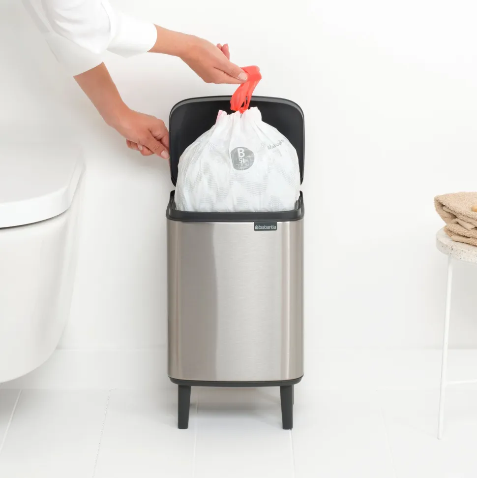 Brabantia Bo Hi Afvalemmer 7 L - Matt Steel FPP