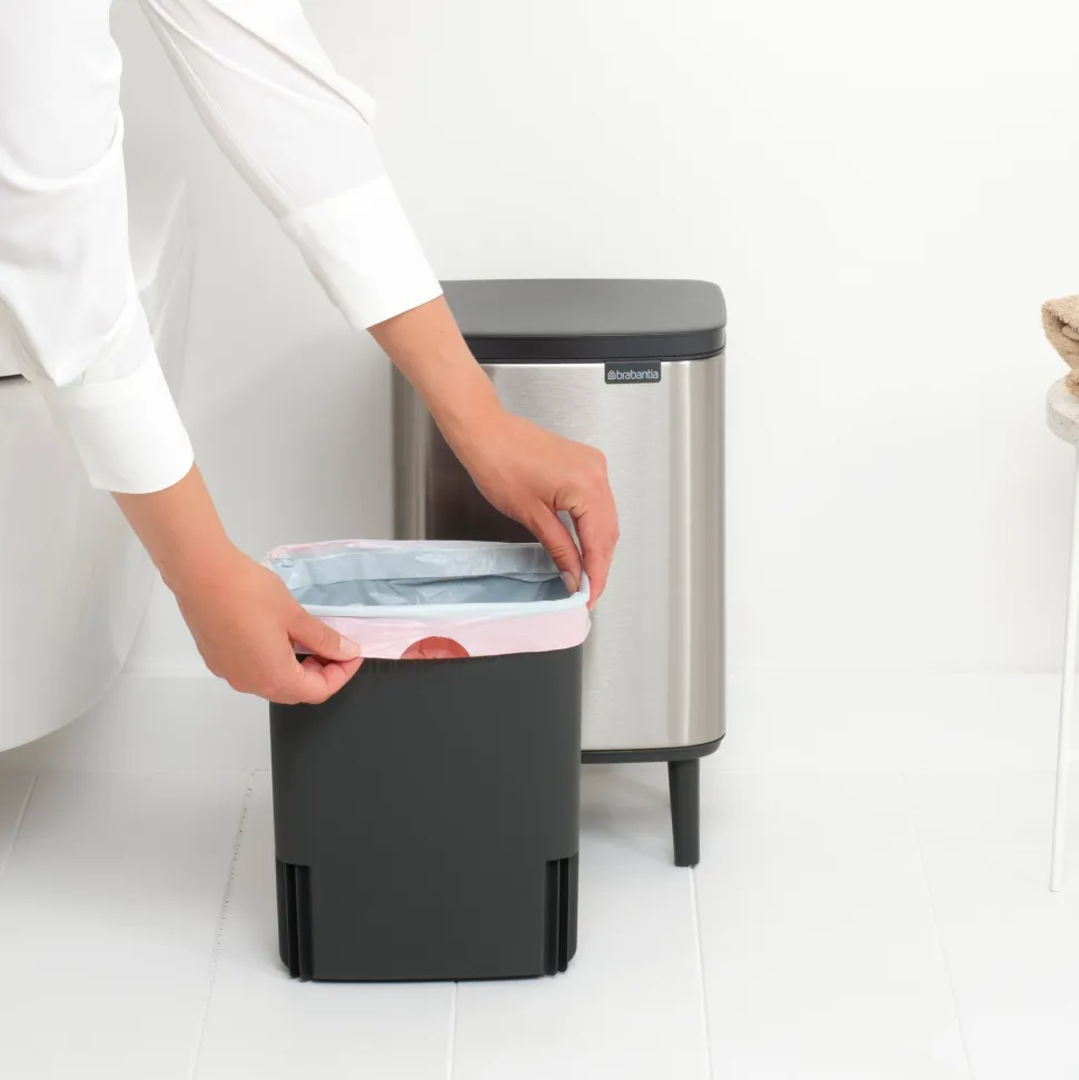 Brabantia Bo Hi Afvalemmer 7 L - Matt Steel FPP