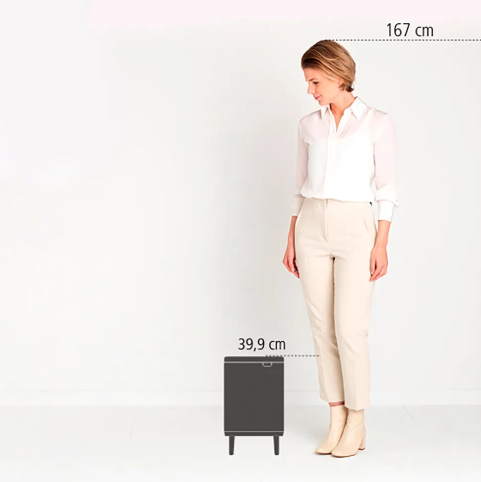 Brabantia Bo Hi Afvalemmer 7 L - Matt Steel FPP