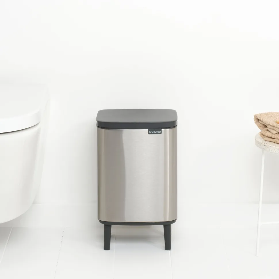 Brabantia Bo Hi Afvalemmer 7 L - Matt Steel FPP