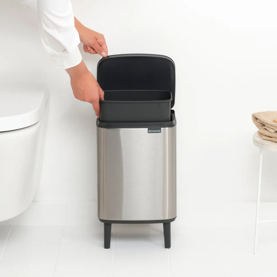 Brabantia Bo Hi Afvalemmer 7 L - Matt Steel FPP