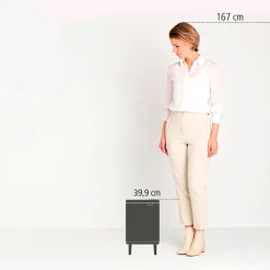 Brabantia Bo Hi Afvalemmer - Matt Black Online