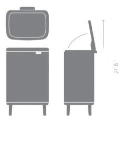 Brabantia Bo Hi Prullenbak Soft Beige 12 liter