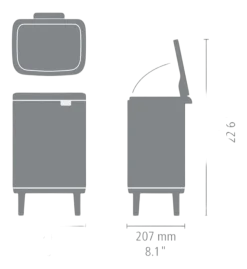 Brabantia Bo Hi Prullenbak Soft Beige Best