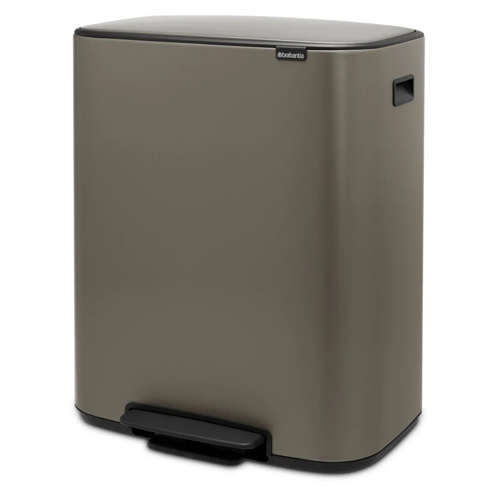 Brabantia Bo Pedaalemmer 60 Liter - Platinum New