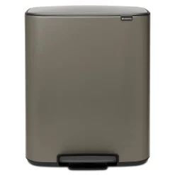 Brabantia Bo Pedaalemmer 60 Liter - Platinum New