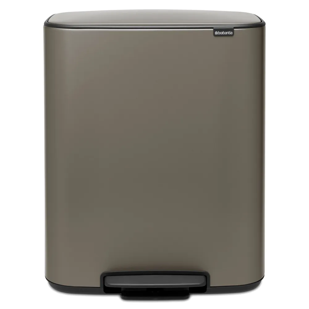 Brabantia Bo Pedaalemmer 60 Liter - Platinum New