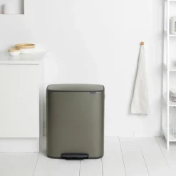 Brabantia Bo Pedaalemmer 60 Liter - Platinum New