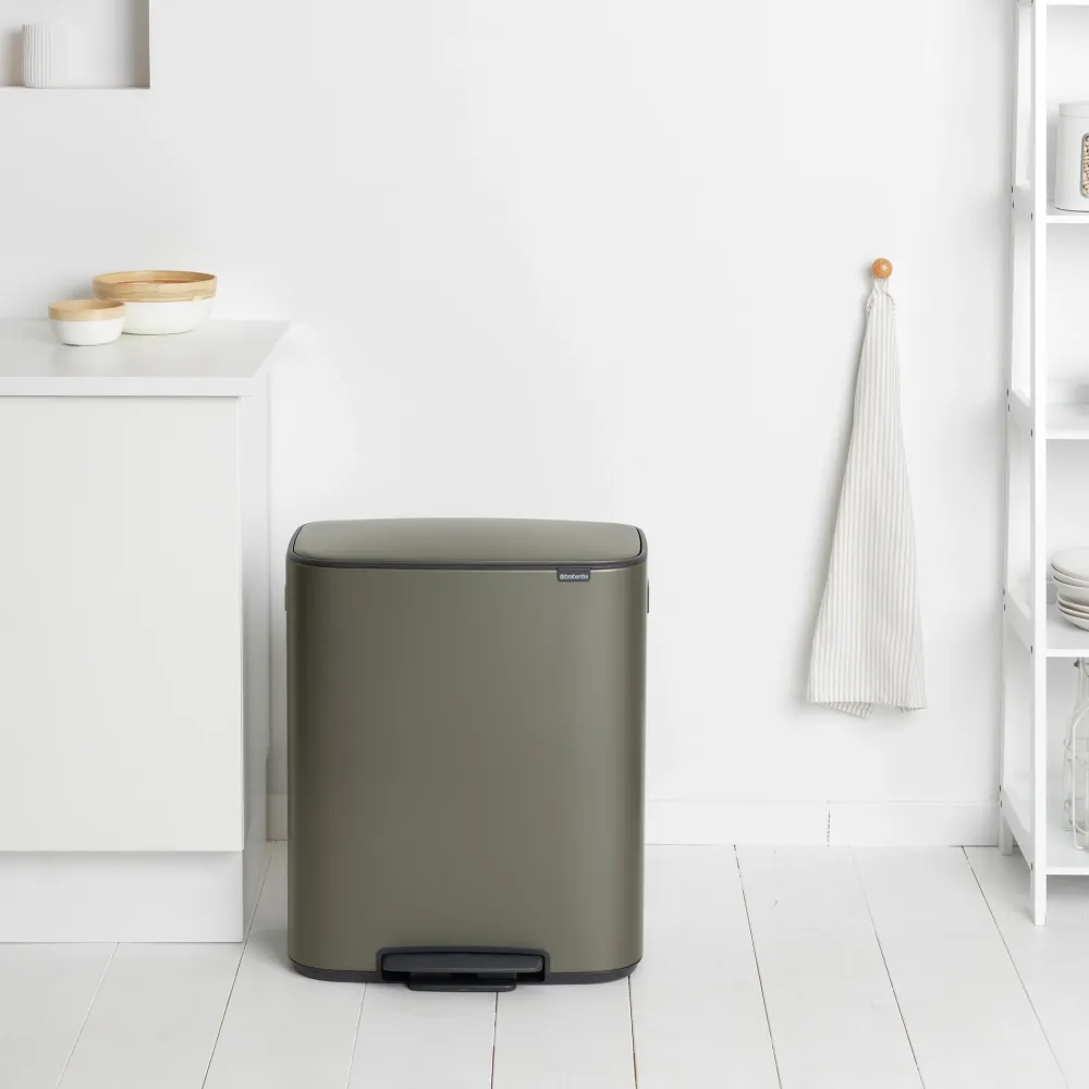 Brabantia Bo Pedaalemmer 60 Liter - Platinum New