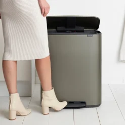 Brabantia Bo Pedaalemmer 60 Liter - Platinum New