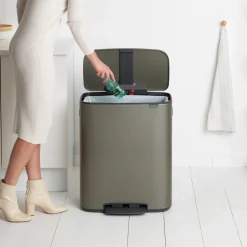 Brabantia Bo Pedaalemmer 60 Liter - Platinum New