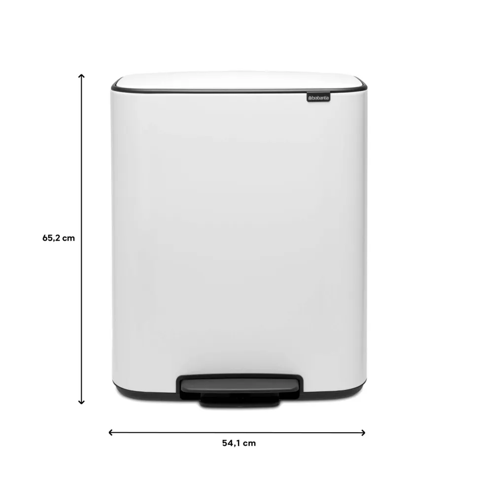 Brabantia Bo Pedaalemmer 60 Liter - White