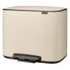 Brabantia Bo Pedaalemmer 34 Liter (11 + 23 Liter) - Soft Beige