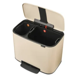Brabantia Bo Pedaalemmer 34 Liter (11 + 23 Liter) - Soft Beige