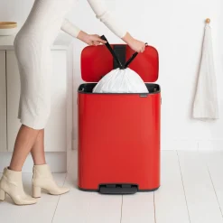 Brabantia Bo Pedaalemmer 60 Liter - Passion Red