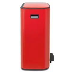 Brabantia Bo Pedaalemmer 60 Liter (2x30 liter) - Passion Red