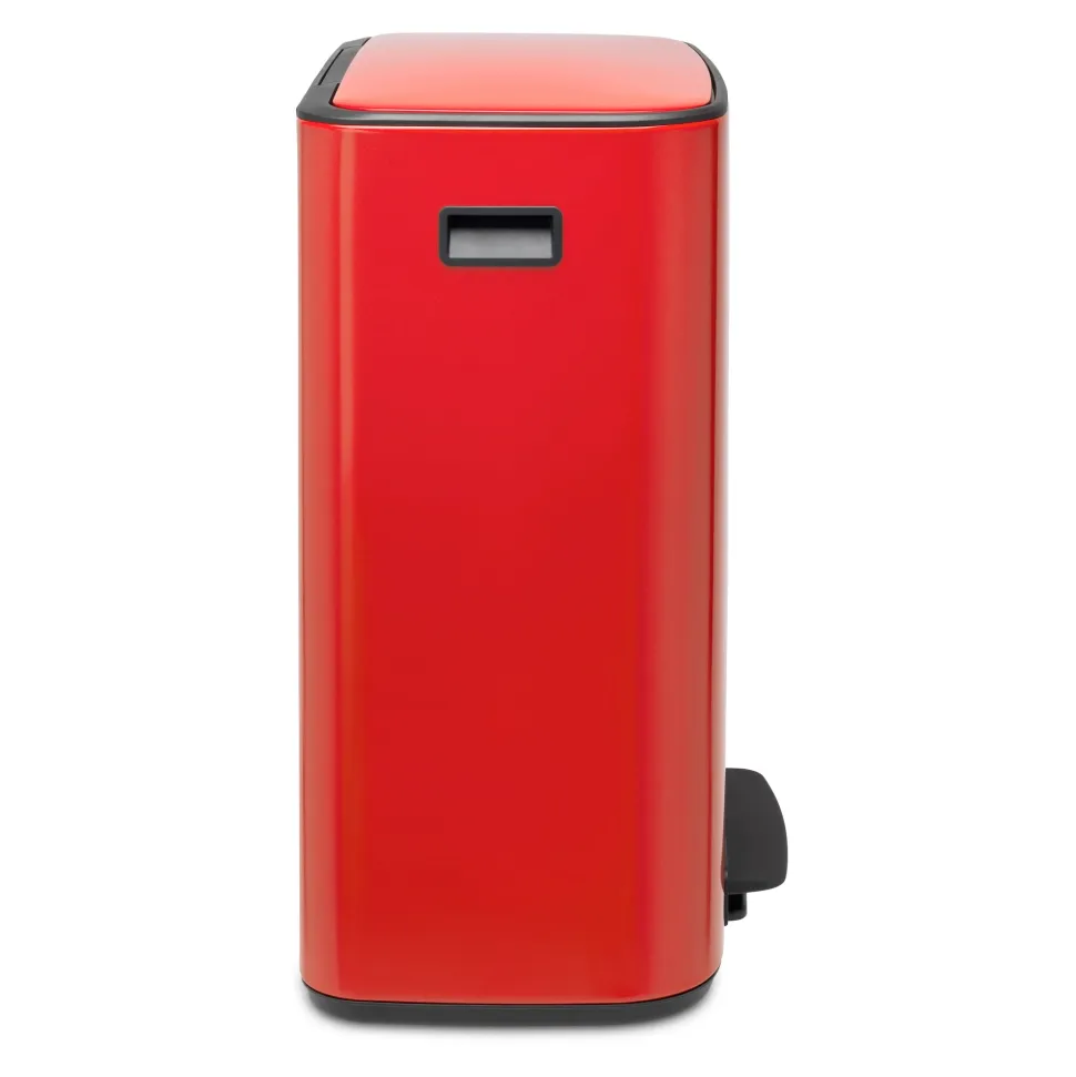 Brabantia Bo Pedaalemmer 60 Liter (2x30 liter) - Passion Red