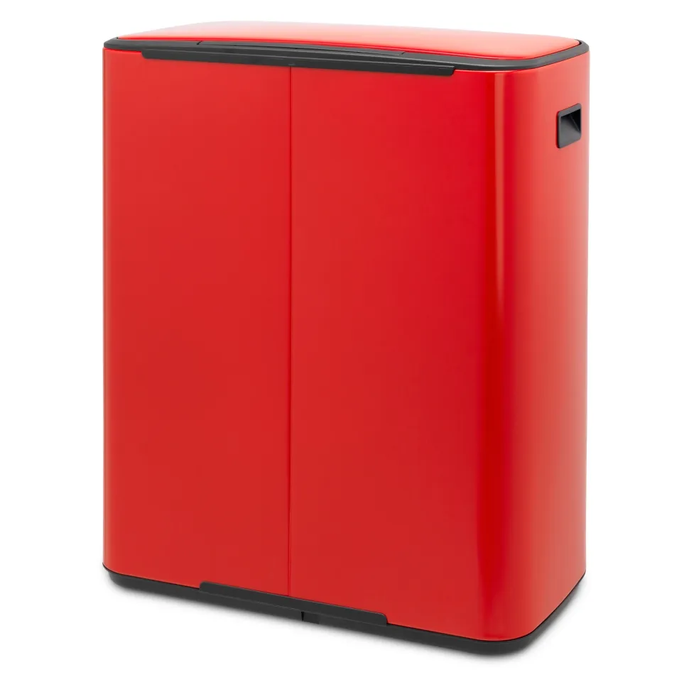 Brabantia Bo Pedaalemmer 60 Liter (2x30 liter) - Passion Red