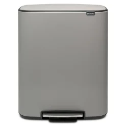 Brabantia Bo Pedaalemmer 60 Liter - Mineral Concrete Grey New
