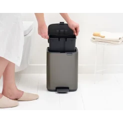 Brabantia Bo Pedaalemmer kunststof binnenemmer - Platinum Online