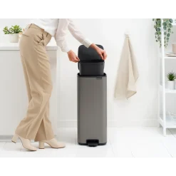 Brabantia Bo Pedaalemmer kunststof binnenemmer - Platinum Discount