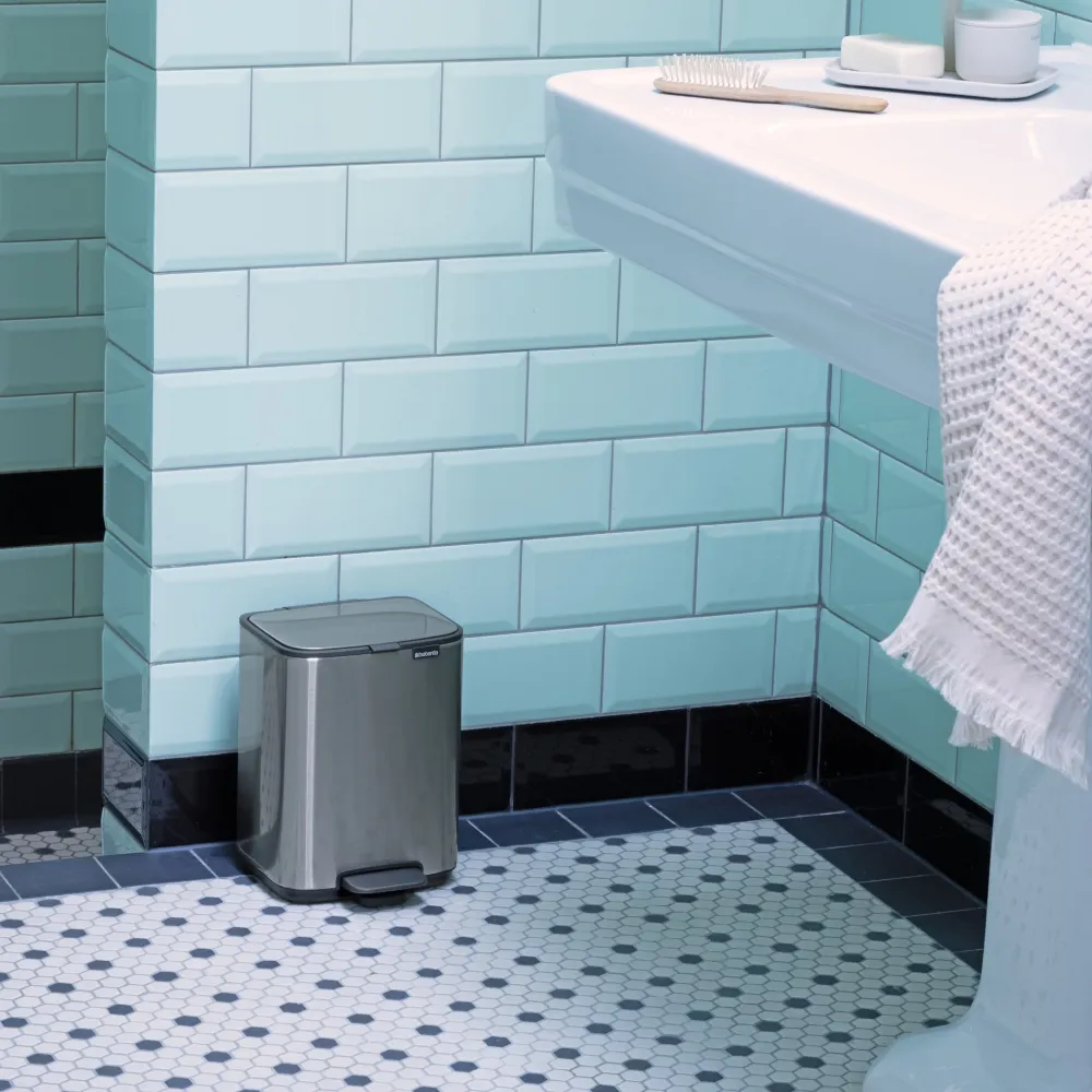 Brabantia Bo Pedaalemmer - Matt Steel Outlet