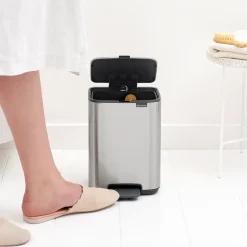 Brabantia Bo Pedaalemmer - Matt Steel Outlet