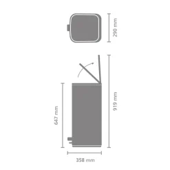 Brabantia Bo Pedaalemmer Mineral Infinite Grey Best